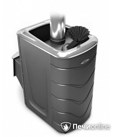 Дровяная банная печь TMF Гейзер 2014 Inox нержавеющая дверь антрацит в Хабаровске